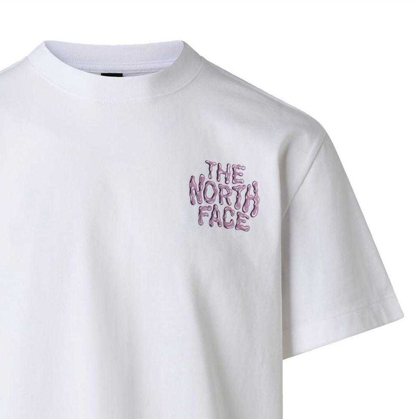 White - Side - The North Face Womens-Ladies Drip Logo T-Shirt