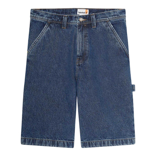 Blue Wash - Front - Timberland Mens Denim Plain Shorts