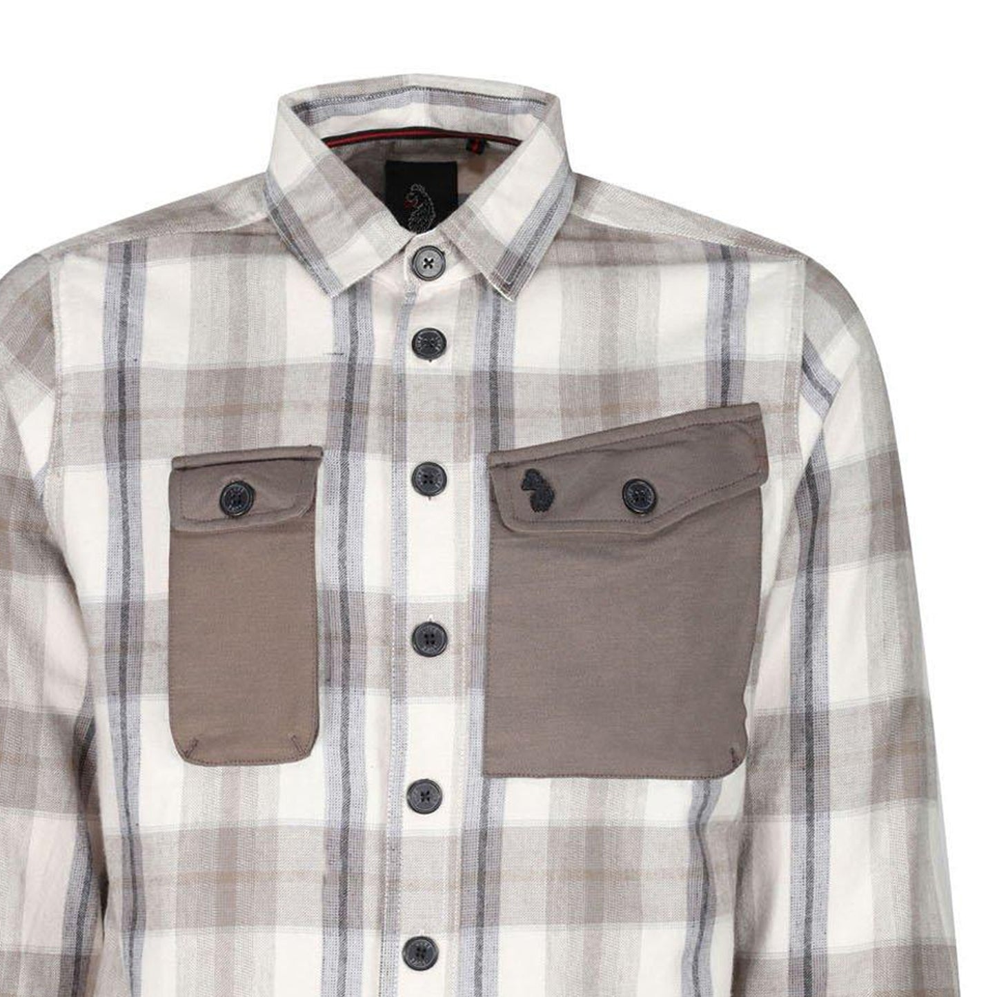 Clay - Side - Luke Mens Johnny Plaid Chest Pocket Overshirt