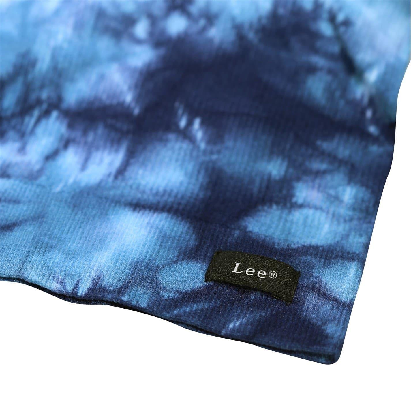 Navy Blue - Side - Lee Womens-Ladies Iva Tie Dye Cropped Spaghetti Strap Bra