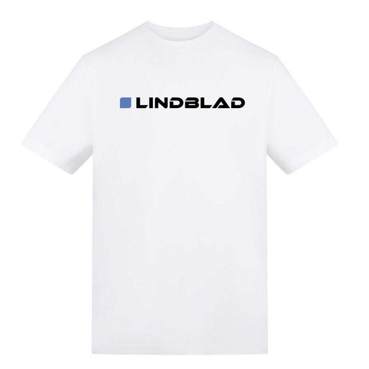 White - Front - F1 Unisex Adult Lindblad Cotton T-Shirt