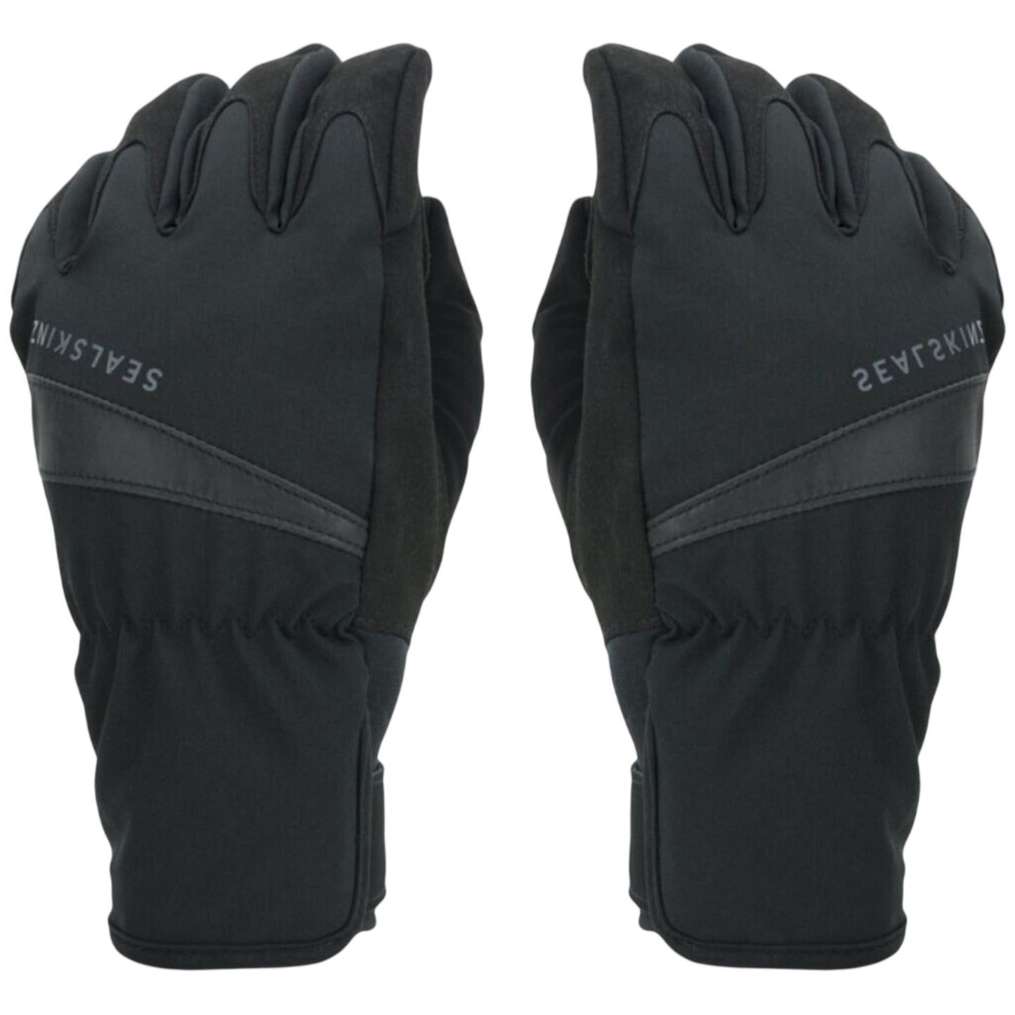 Black - Lifestyle - Seals Womens-Ladies Suede Cycling Gloves