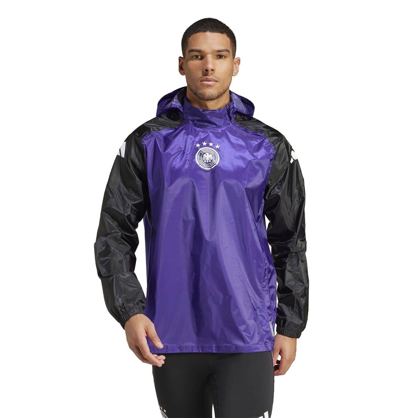 Purple - Lifestyle - Adidas Mens Tiro 24 Pro Germany DFB Raincoat