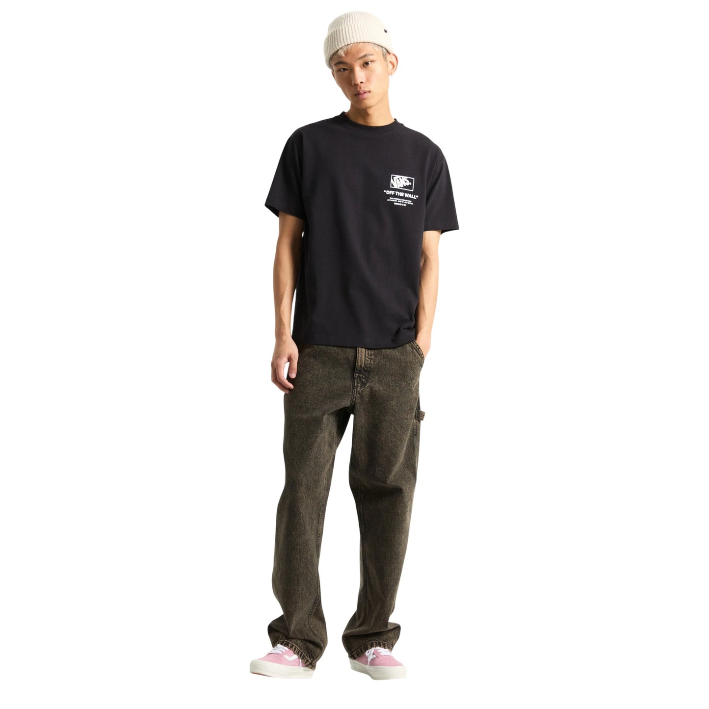 Black - Lifestyle - Vans Mens Off The Wall Graphic Print T-Shirt