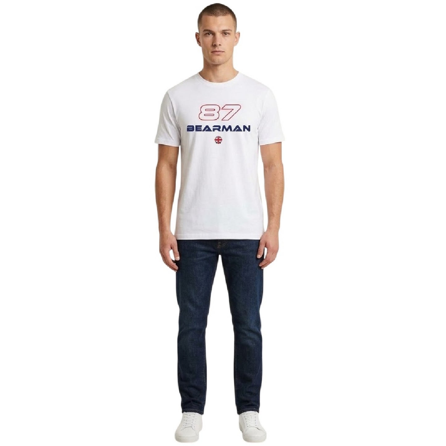 Whitecap Grey - Side - AWD Unisex Adult Bearman F1 T-Shirt