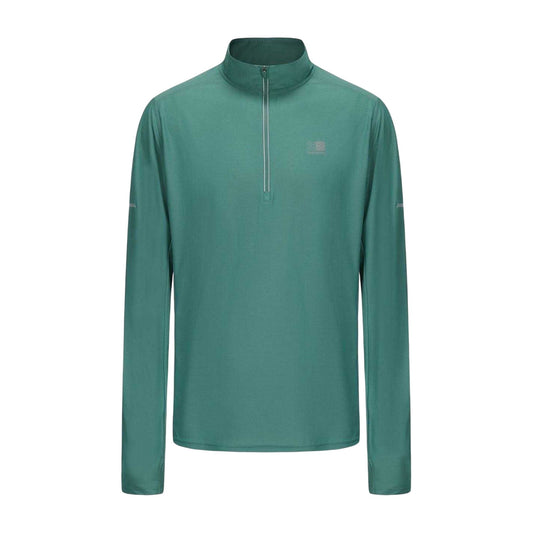 Spruce - Front - Karrimor Mens Quarter Zip Long-Sleeved Tracksuit Top