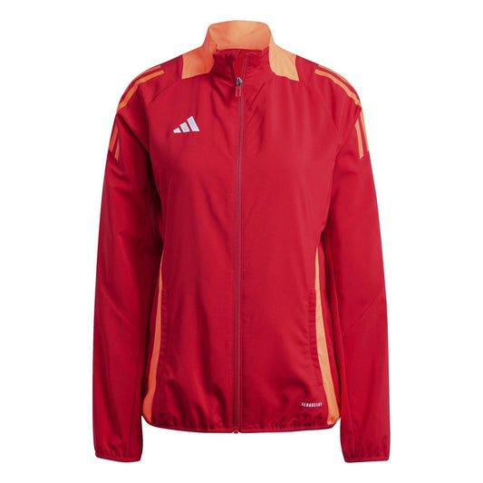 Team Power Red - Front - Adidas Womens-Ladies Tiro 24 Training Track Jacket