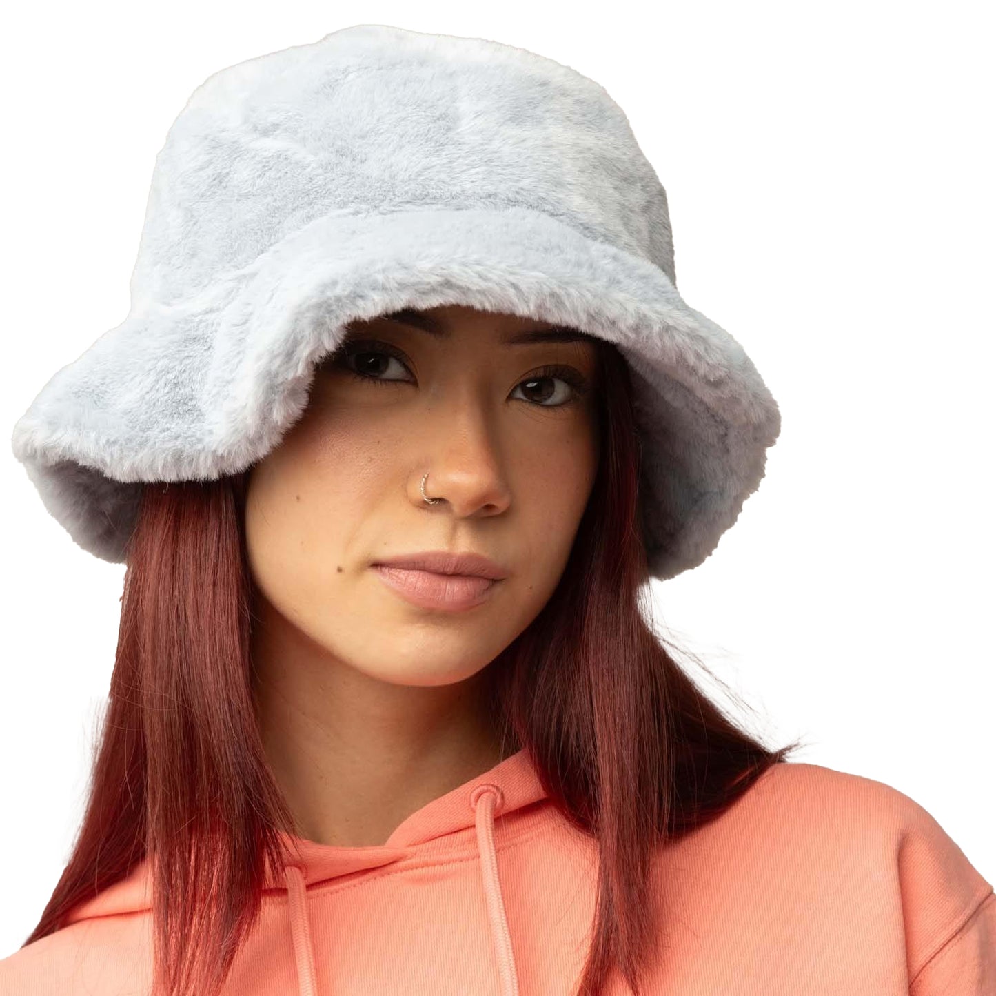 Blue - Back - New Era Teddy Fur Bucket Hat