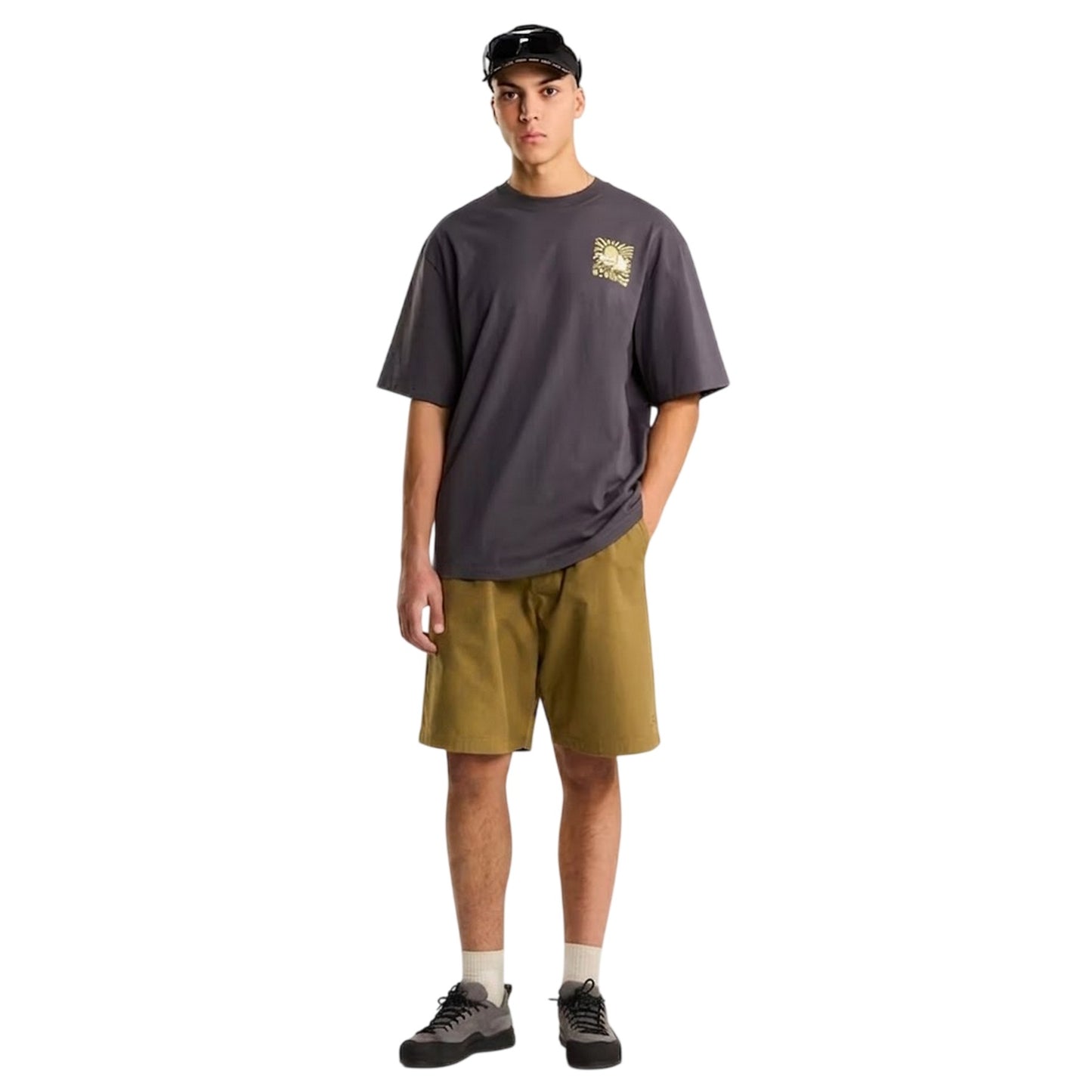 Anthracite Grey - Pack Shot - The North Face Womens-Ladies Sun Oversized T-Shirt