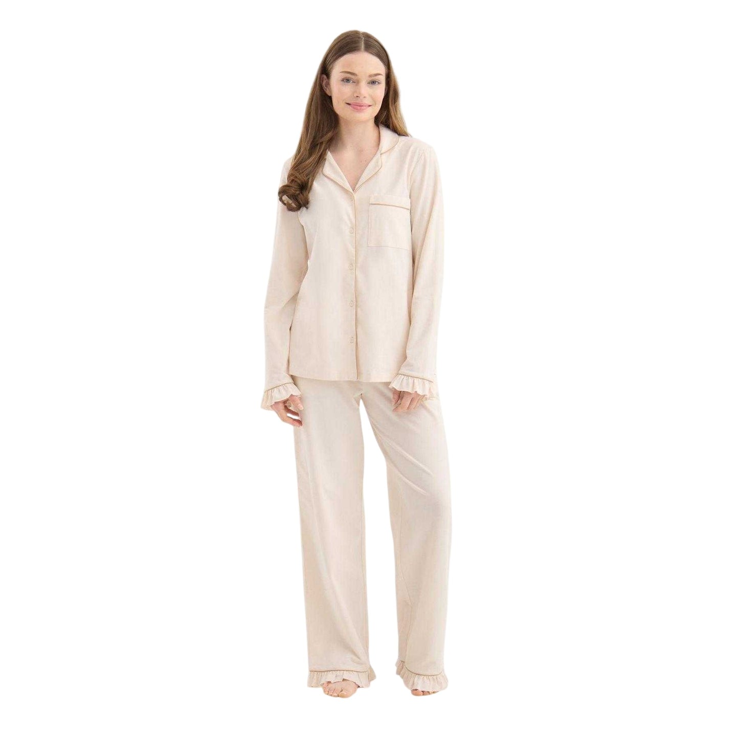 Bridal Rose - Pack Shot - Chelsea Peers Womens-Ladies Cotton Blend Pyjama Set