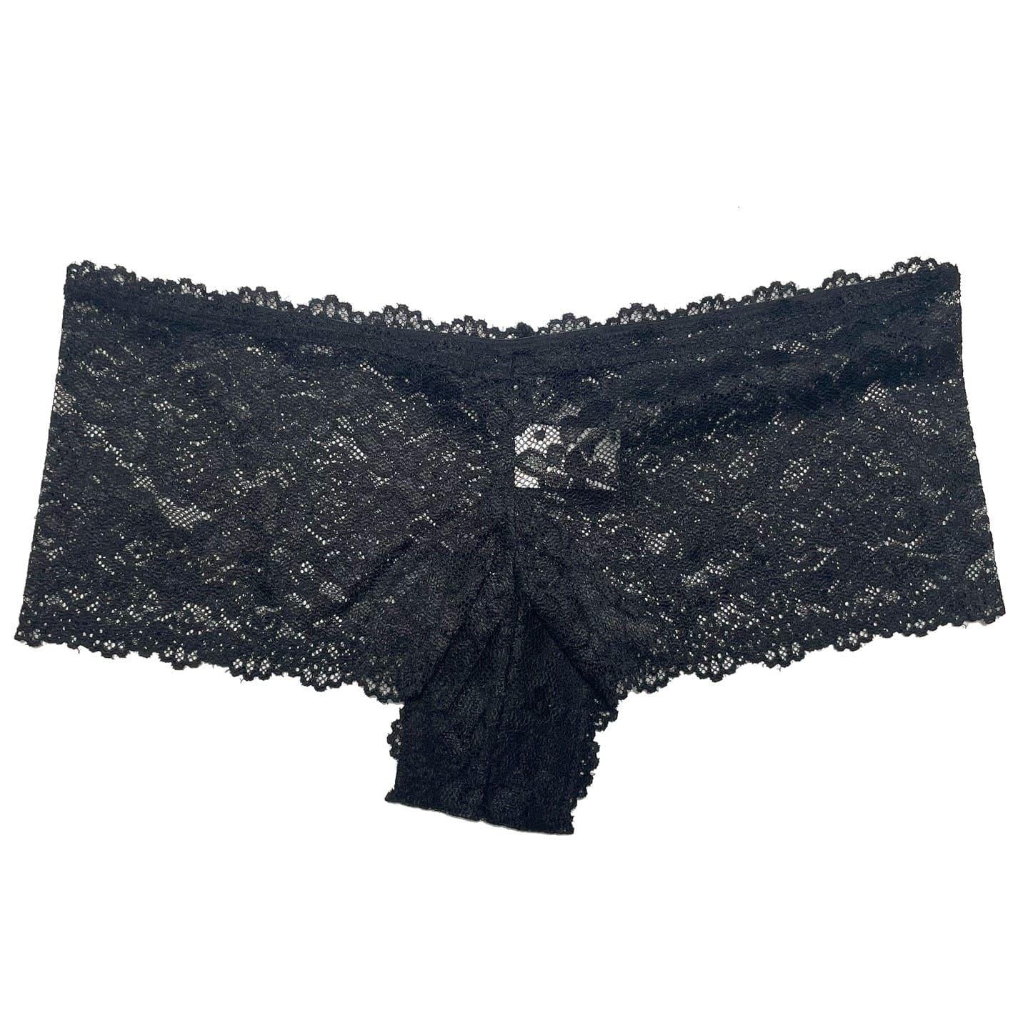 Black - Side - Be You Womens-Ladies Lace Briefs (Pack of 3)