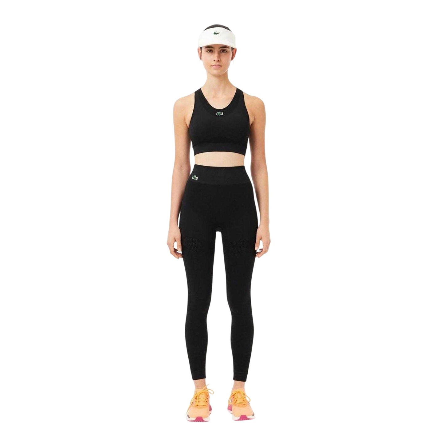 Black - Lifestyle - Lacoste Womens-Ladies Stretch Sports Bra