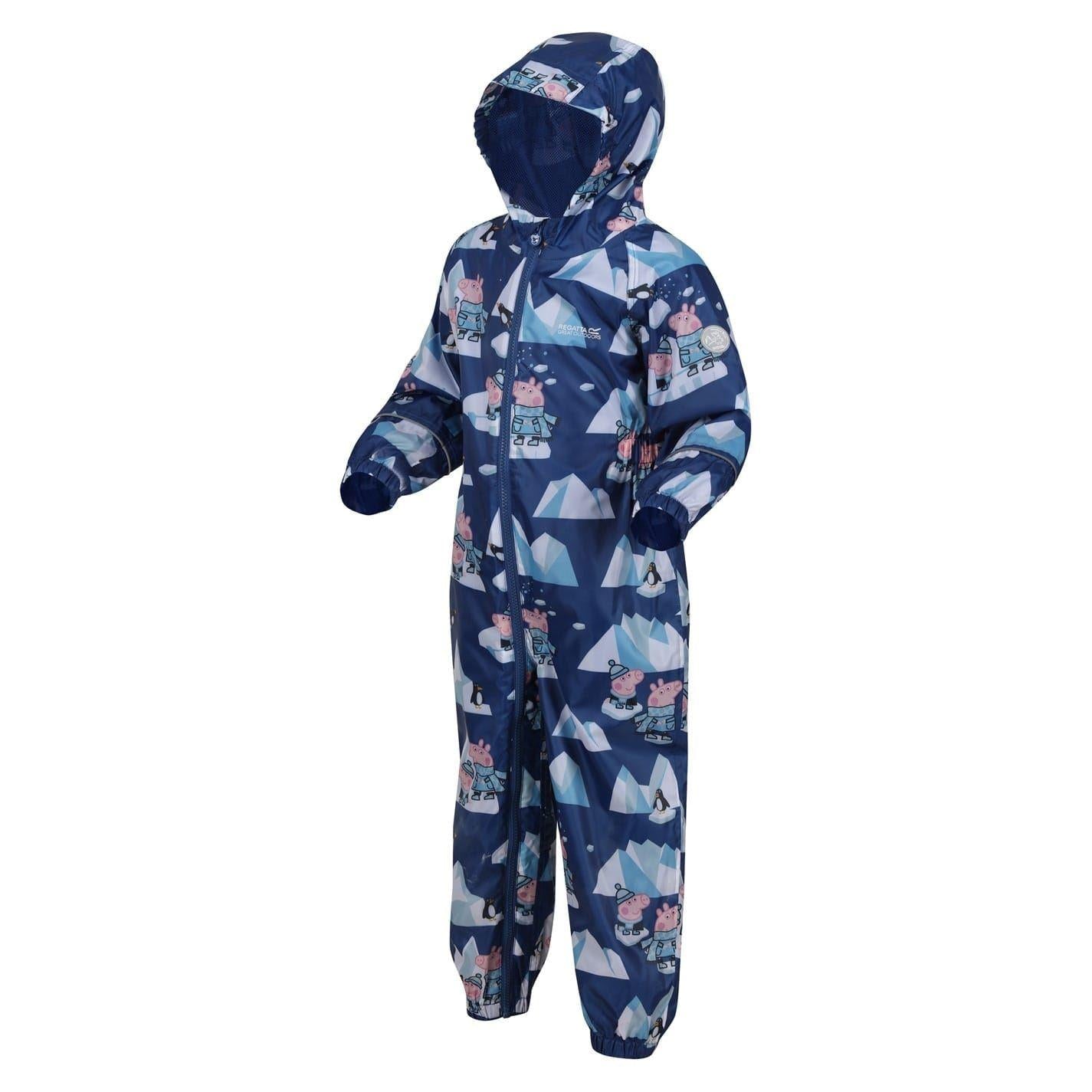 Blue-Arctic - Side - Peppa Pig Childrens-Kids Peppa Pig Rain Suit