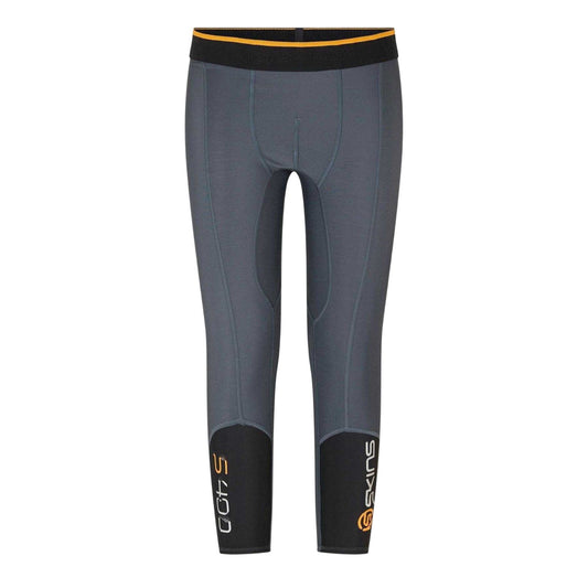 Black - Front - Skins Mens Fitted 3-4 Leggings