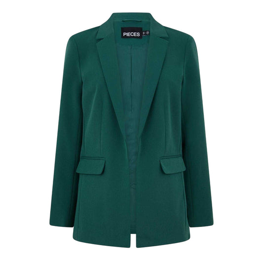 Trek Green - Front - Pieces Womens-Ladies Lapel Collar Regular Blazer
