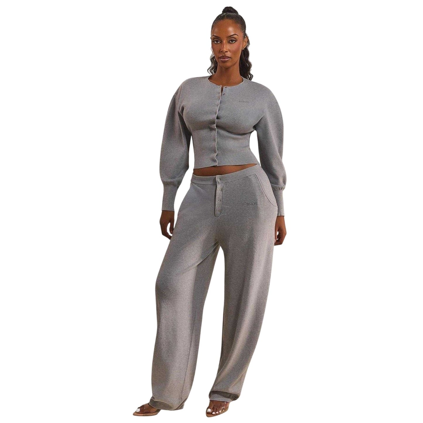 Grey - Lifestyle - Mars Womens-Ladies Knitted Joggers
