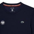 Blue - Side - Lacoste Mens Roland-Garros Ultra Dry Tennis T-Shirt