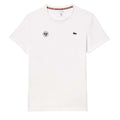 White - Front - Lacoste Mens Roland-Garros Ultra Dry Tennis T-Shirt