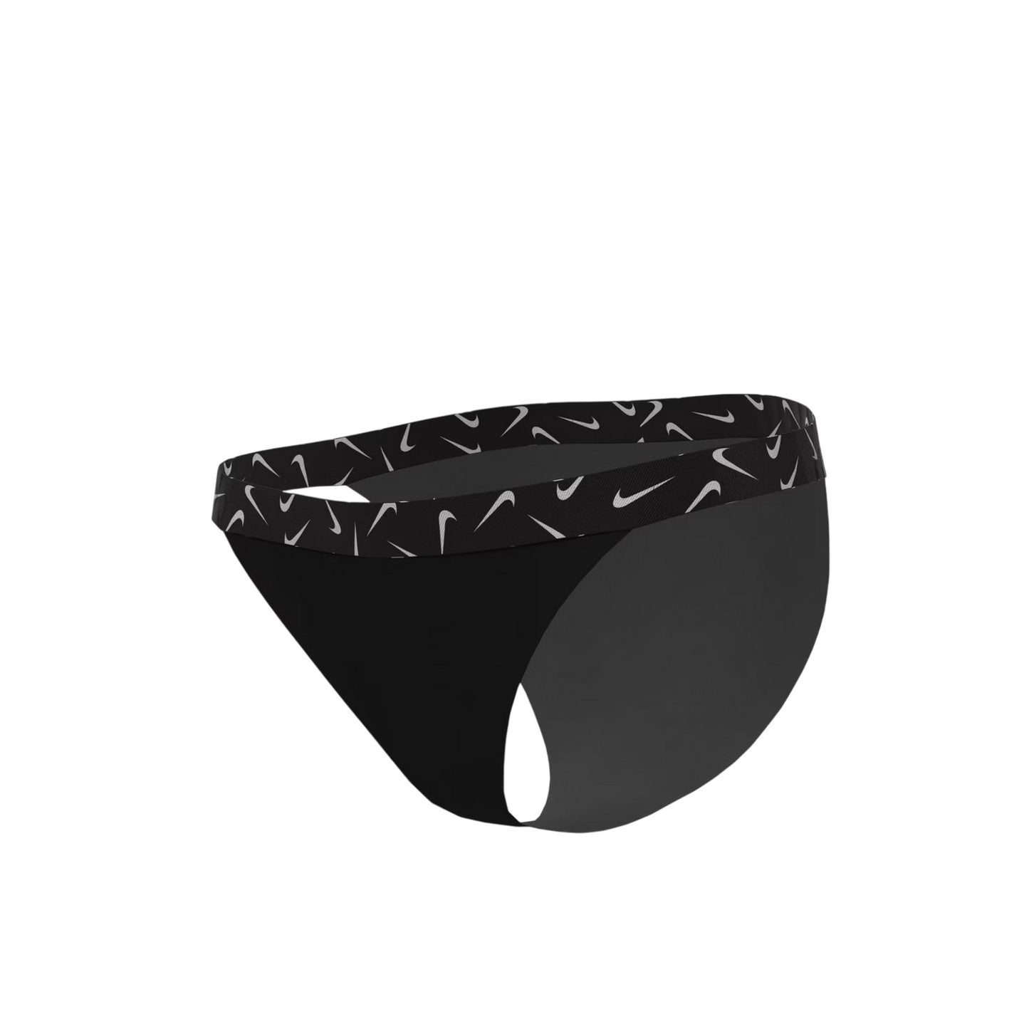 Black - Side - Nike Womens-Ladies Logo Bikini Bottoms
