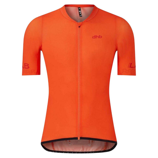 Orange - Front - dhb Mens Aeron Short-Sleeved Cycling Jersey