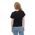 Black - Back - Armani Womens-Ladies Stacked Logo T-Shirt