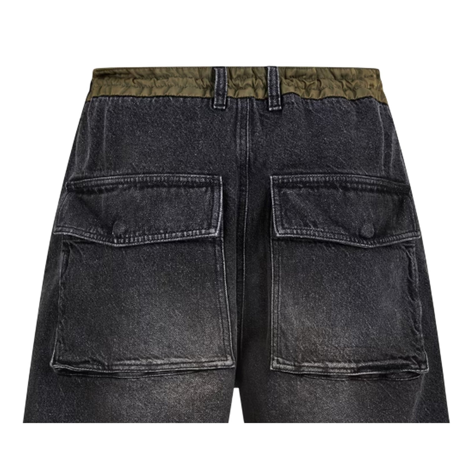 Black - Lifestyle - Diesel Mens Washed Denim Shorts
