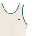 White-Blue - Back - Lacoste Womens-Ladies Ultra Dry Tennis Dress