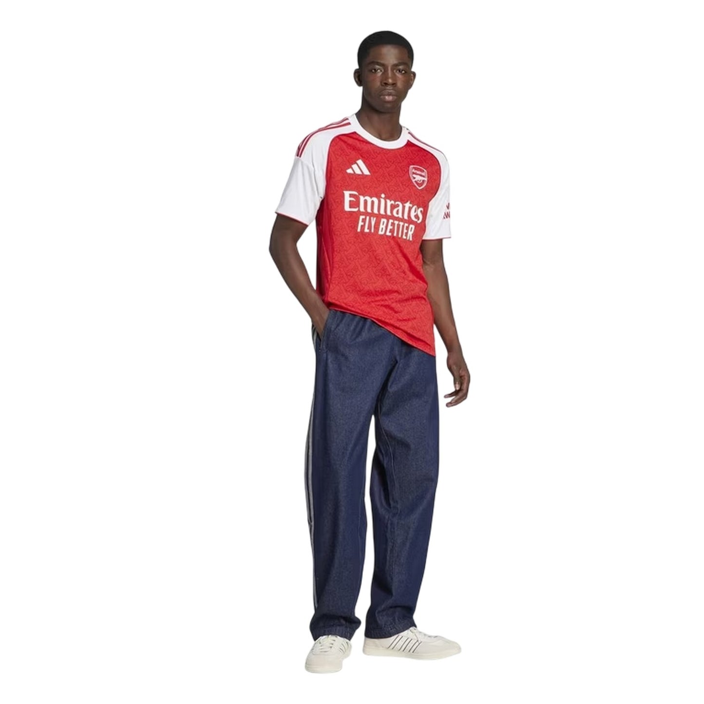 Red-White - Pack Shot - Adidas Unisex Adult 2025-2026 Arsenal FC Football Shirt