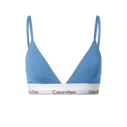 Blue - Front - Calvin Klein Womens-Ladies Light Support Bralette