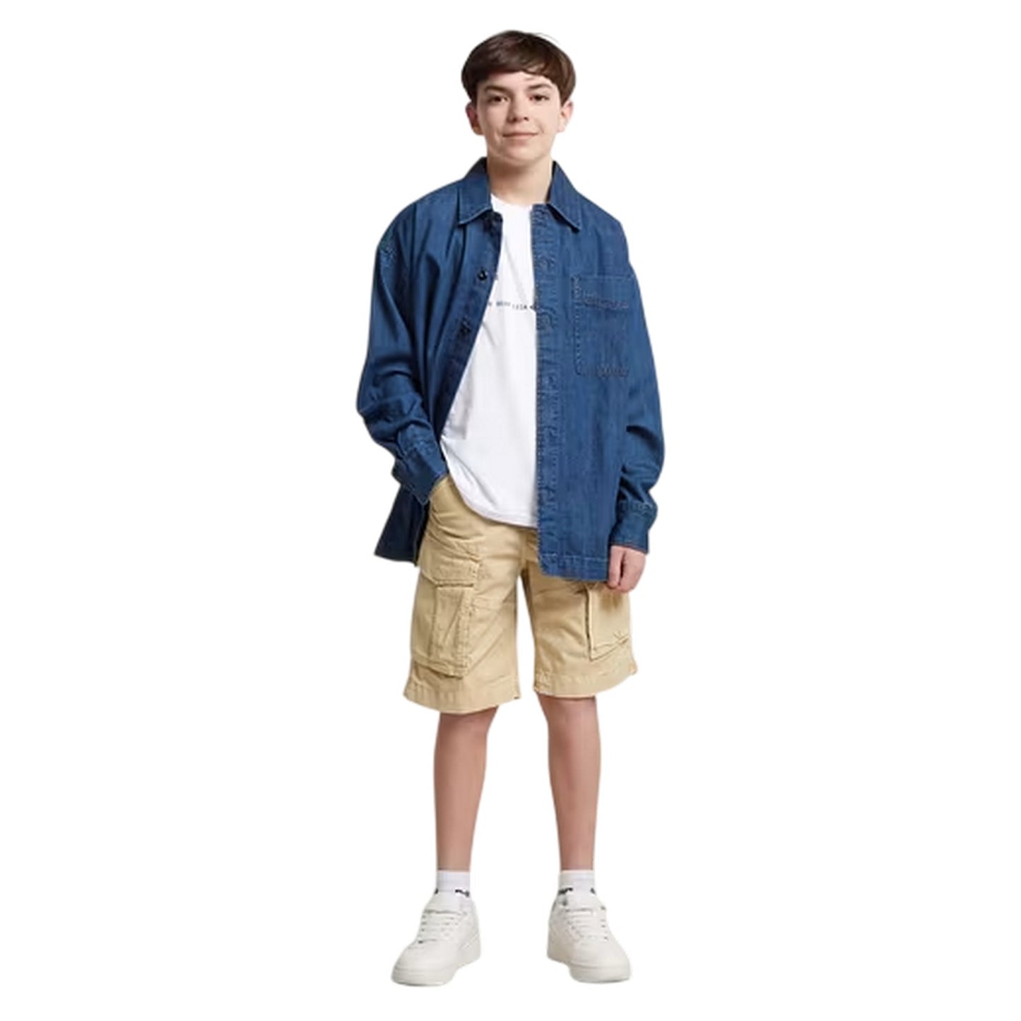 Dark Brick - Lifestyle - G-Star Childrens-Kids Rovic Cargo Shorts