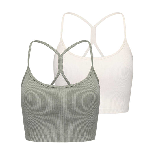 Green - Front - Slazenger Womens-Ladies Snug Fit Bralette (Pack of 2)