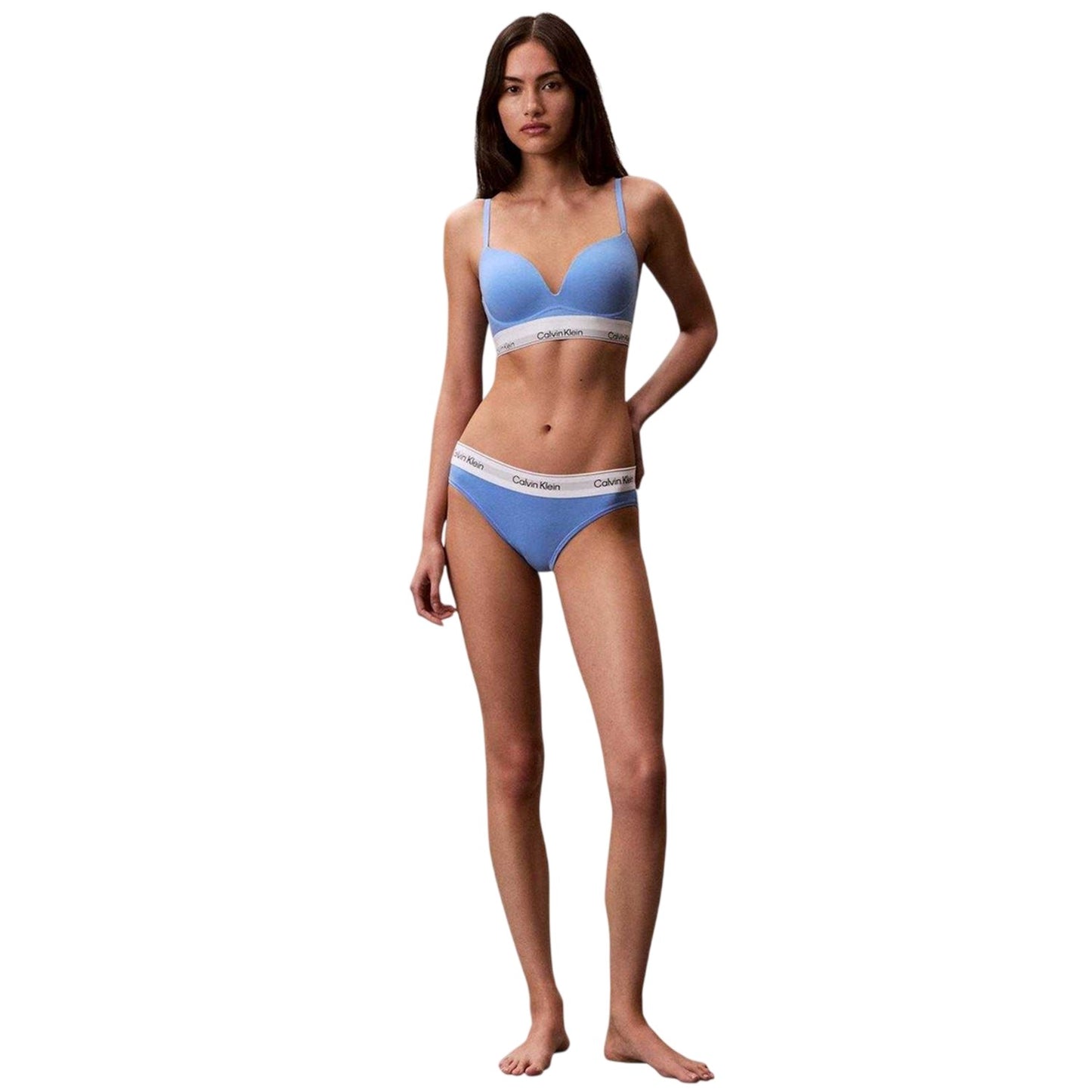 Blue - Lifestyle - Calvin Klein Womens-Ladies Cotton Blend Brazilian Briefs