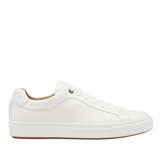 White - Back - Boss Mens Mirage Leather Tennis Trainers