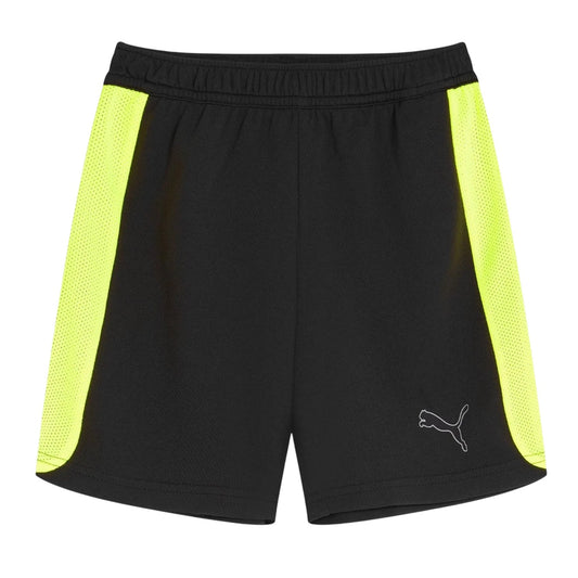 Black-Yellow - Front - Puma Childrens-Kids Finesse Shorts