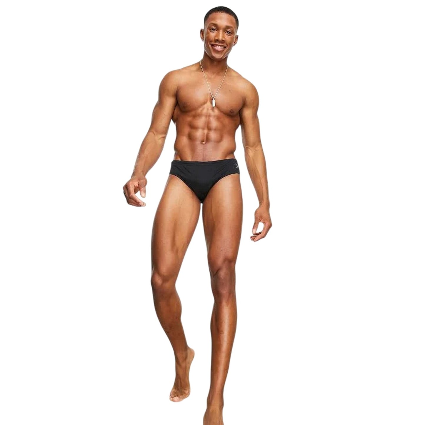 Black - Lifestyle - Speedo Mens Tai Plain Comfort Swim Briefs