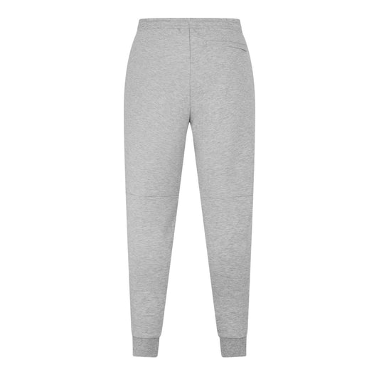Silver Grey - Front - Lacoste Mens Cotton Blend Elasticated Waist Joggers