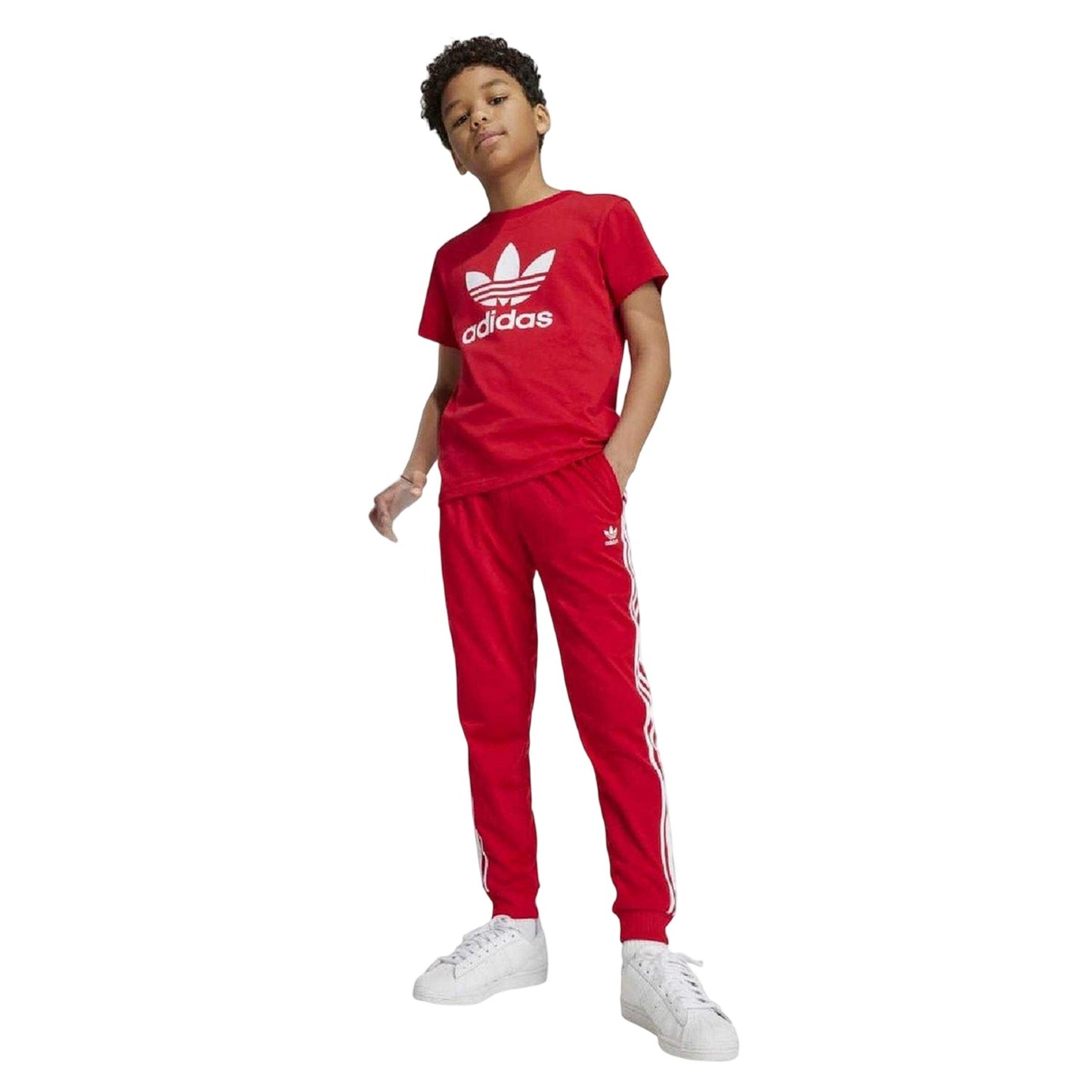 Better Scarlet - Lifestyle - Adidas Childrens-Kids Trefoil Single Jersey T-Shirt