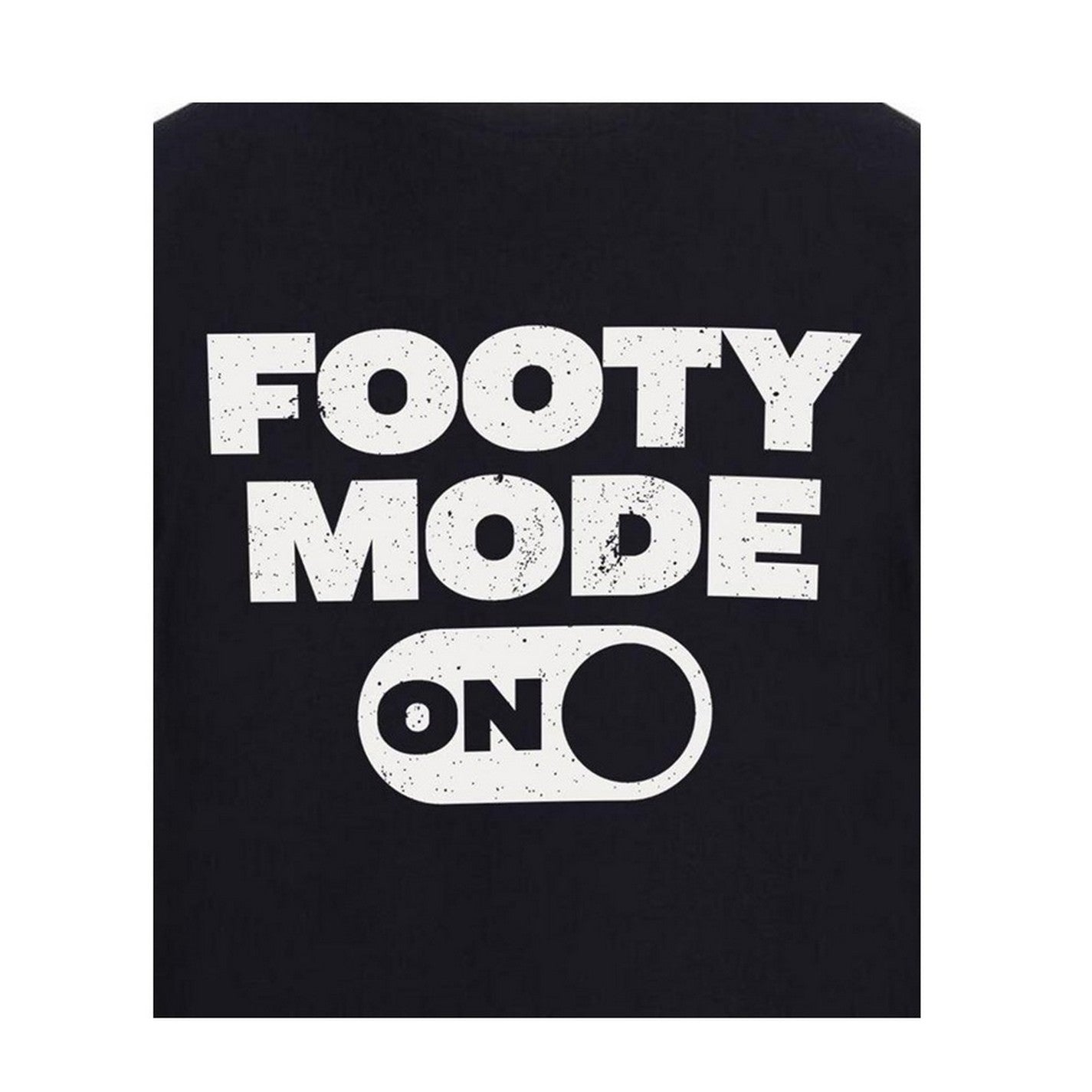 Black - Side - AWD Mens Footy Mode On T-Shirt