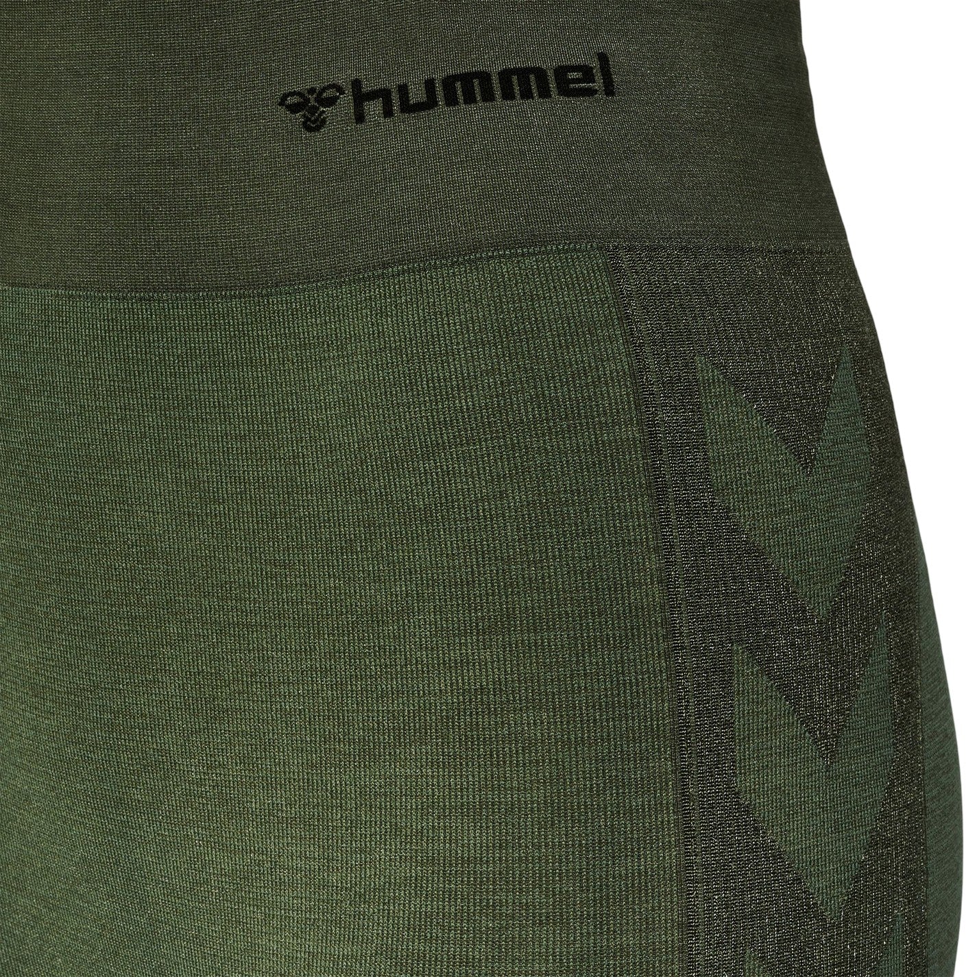 Green - Lifestyle - Hummel Womens-Ladies Seamless High Rise Leggings