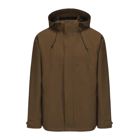 Khaki Green - Front - Firetrap Mens Plain Waterproof Jacket