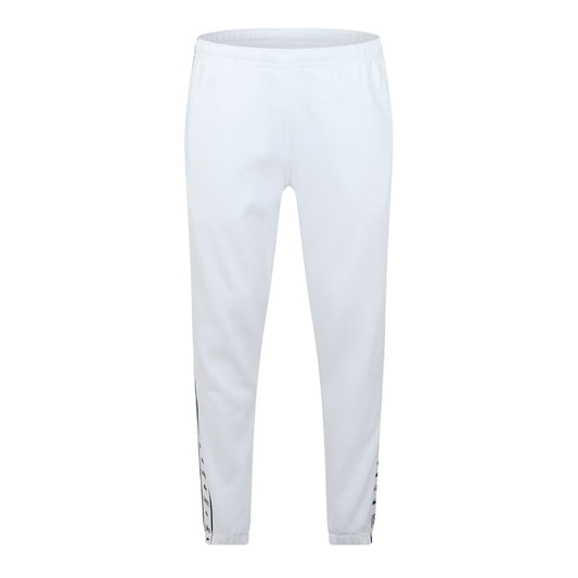 White - Front - Lacoste Mens Side Stripe Slim Sweatpants