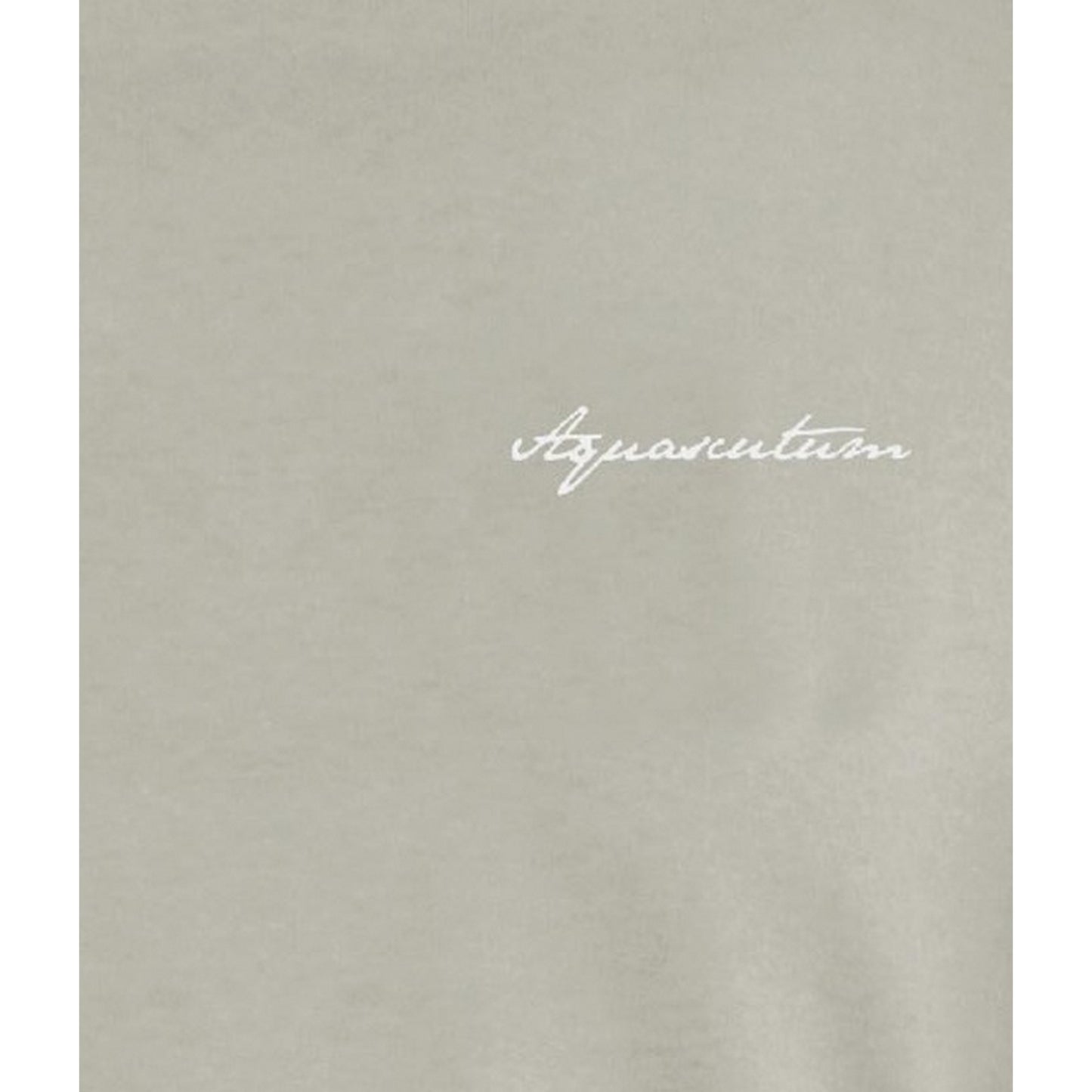 Grey - Side - Aquascutum Mens Embroidered Logo Cotton T-Shirt