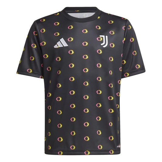 Black - Front - Adidas Childrens-Kids 2024-2025 Juventus FC Football Shirt