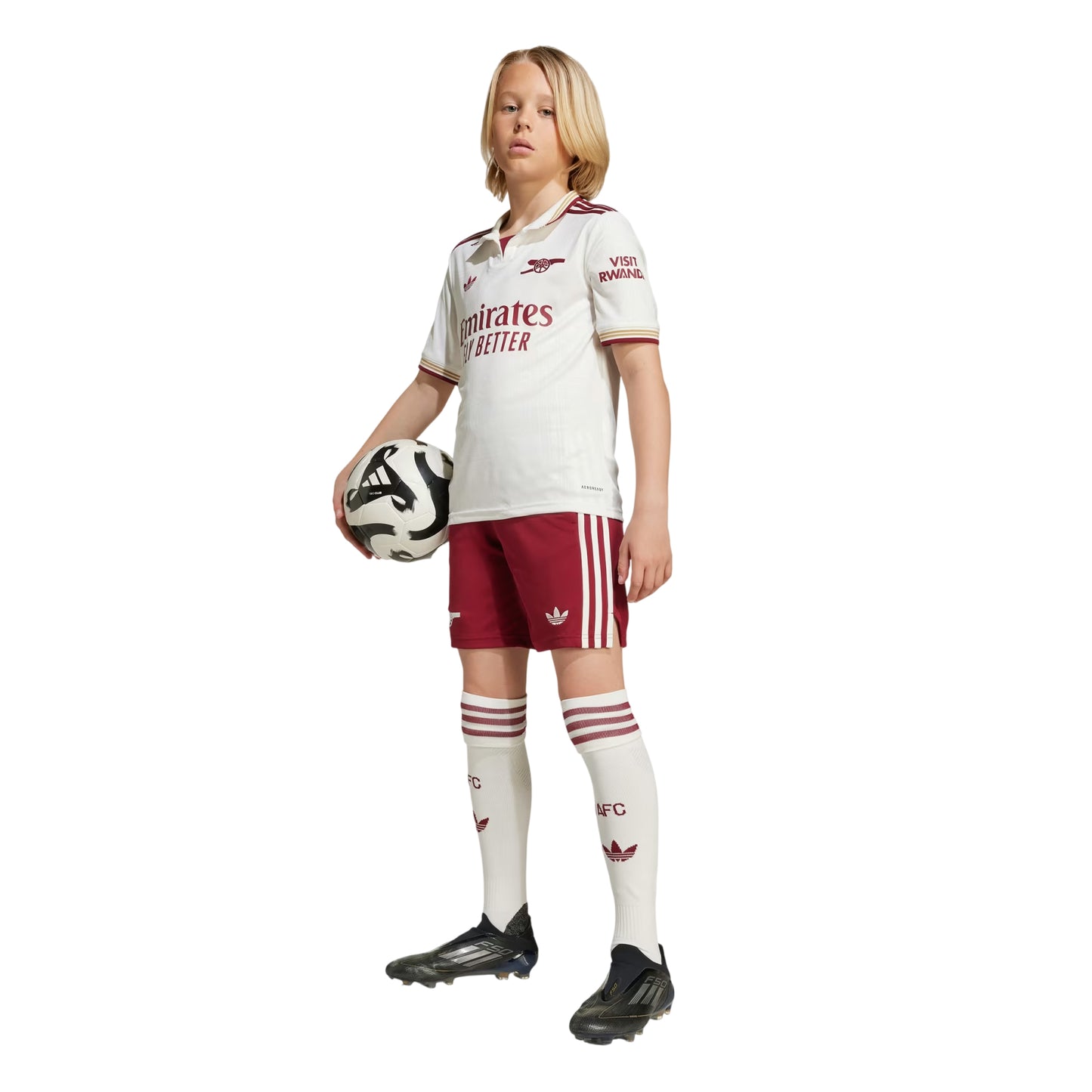 White-Red - Lifestyle - Adidas Childrens-Kids 2025-2026 Arsenal FC Football Shirt