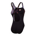 Black - Back - Speedo Womens-Ladies Hyperboom Splice Muscleback One Piece Swimsuit