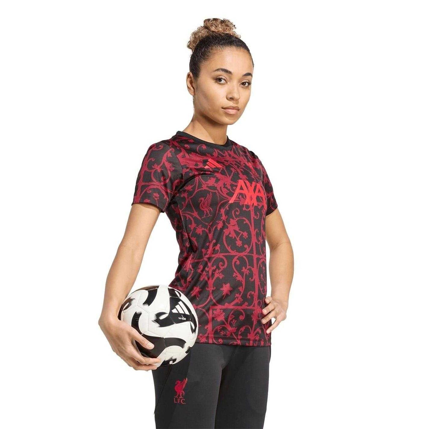 Black - Pack Shot - Adidas Womens-Ladies 2025-2026 Liverpool FC Football Shirt