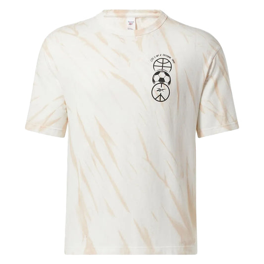 Black-White - Front - Reebok Mens Block Party T-Shirt