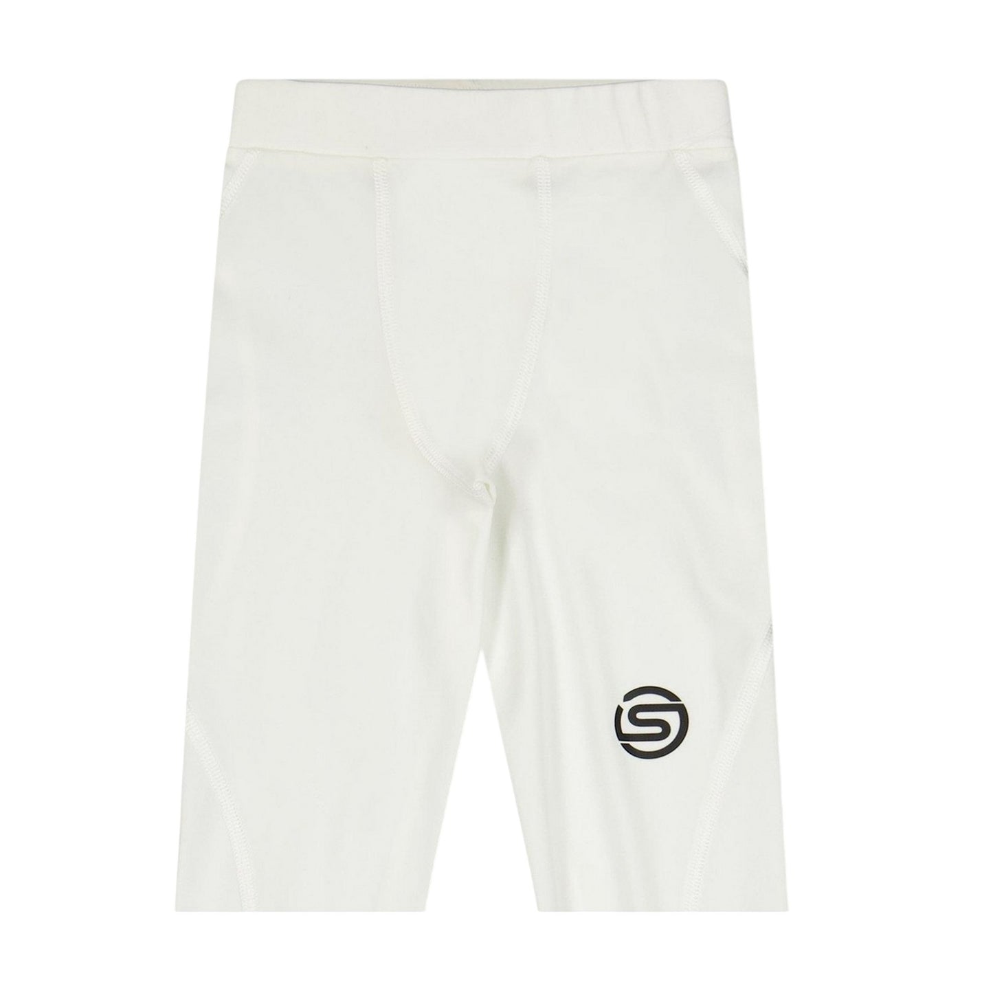 White - Side - Skins Childrens-Kids Series-1 Logo Leggings