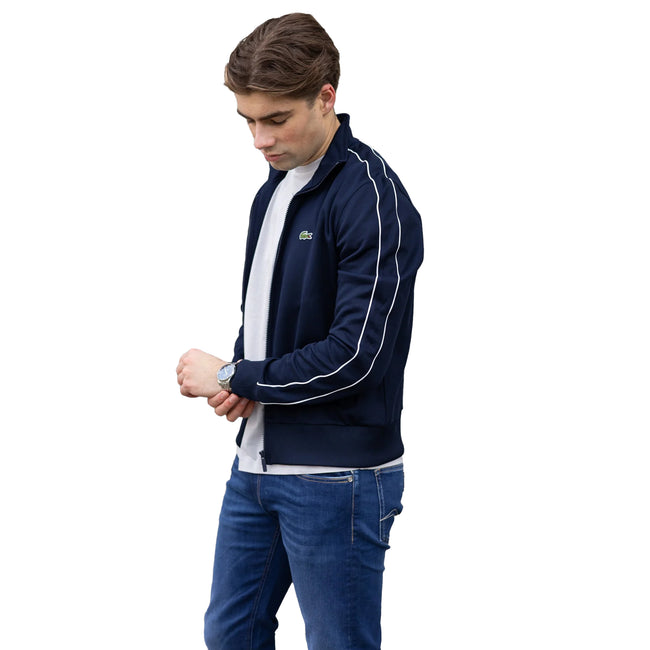 Blue - Side - Lacoste Mens Paris Pique Track Jacket