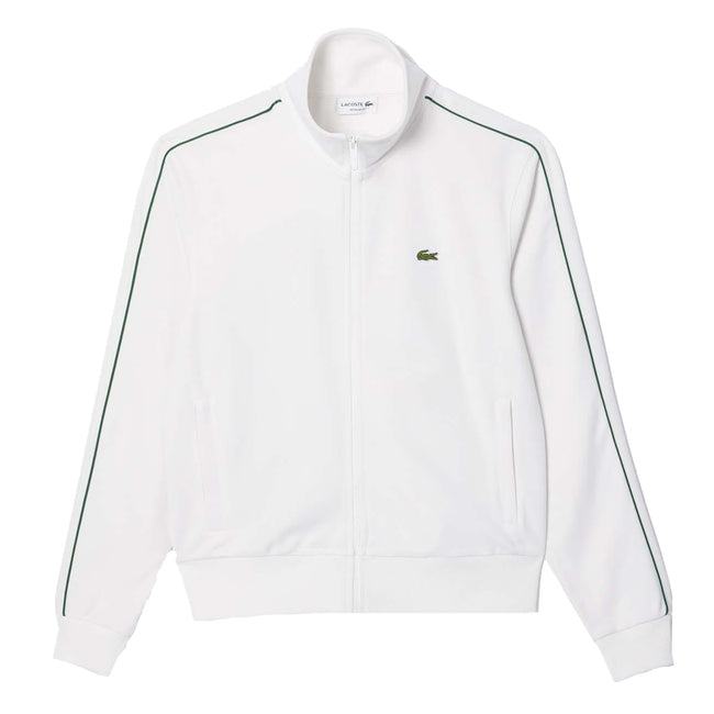 Cream - Front - Lacoste Mens Paris Pique Track Jacket